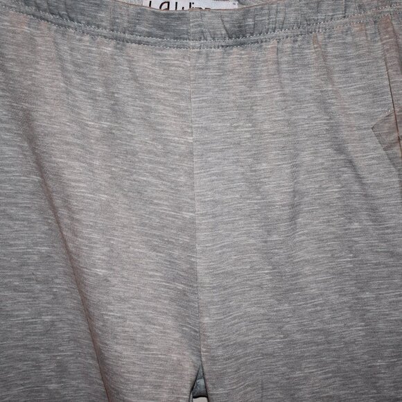 LA Winner Christmas Leggings - 2 pair Blue/Gray - and Scrunchie - Sz Small - NWT - Picture 3 of 5